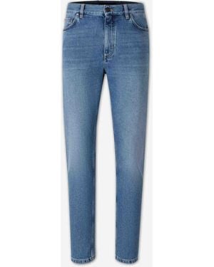 ZEGNA Cotone A Gamba Dritta - Blu