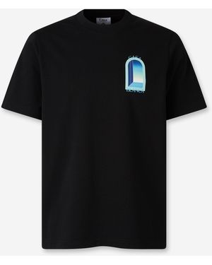 CASABLANCA Short Sleeve T-Shirt - Black