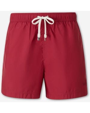 ZEGNA Plain Polyamide Swimsuit - Red