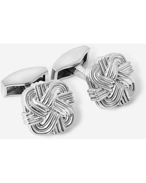 Tateossian Tubular Knot Twins - White