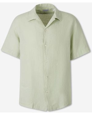 Santa Eulalia Camisa Manga Corta Lino - Verde