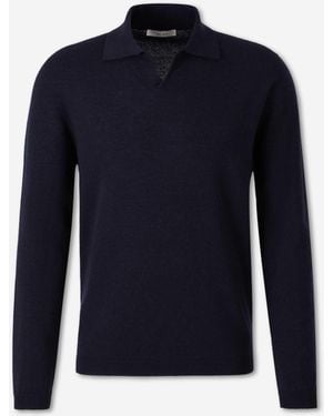 The Row Polo Neck Sweater - Blue