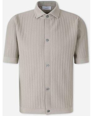 Lardini Cotton Knit Shirt - Grey