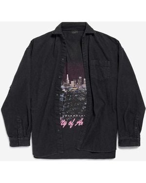 Balenciaga Layered Shirt - Black