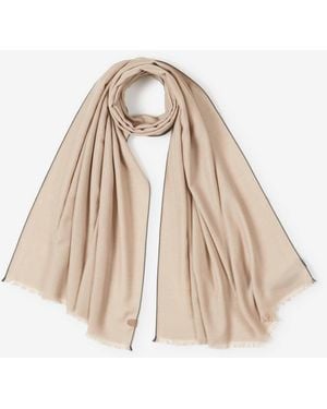 Brioni Plain Scarf - Natural