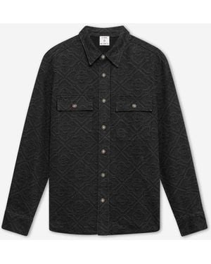 CASABLANCA Surchemise En Denim Monogrammée - Noir