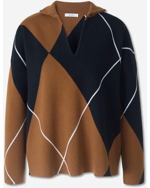 Max Mara Polo-Pullover - Blau