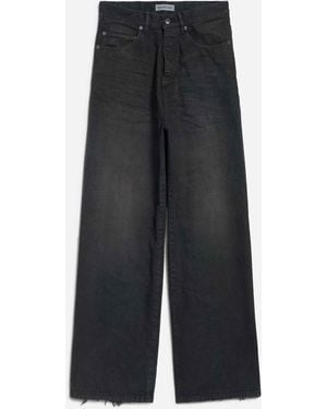 Balenciaga Wide Leg Jeans - Grey