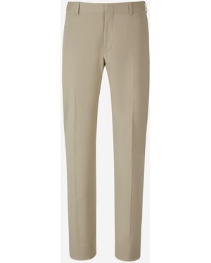 Brioni Cotton Chino Trousers - Natural