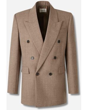 Saint Laurent Blazer Doppiopetto - Marrone