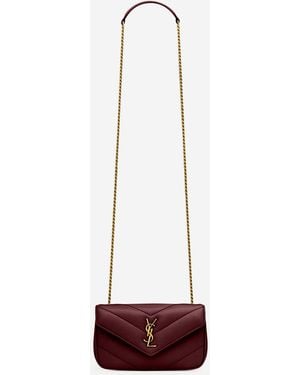 Saint Laurent Loulou Matelassé Bag - White