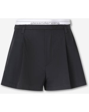 Alexander Wang Pleated Shorts - Black