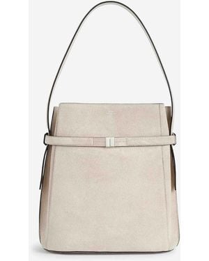 TOTEME Suede Belt Bag - White