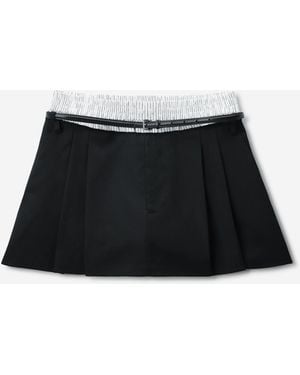 Alexander Wang Layered Pantsuit Skirt - Black