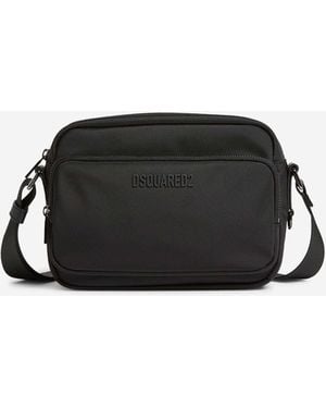 DSquared² Nylon-Schultertasche - Schwarz