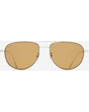 Cutler and Gross Sunglasses 0002 Aviator - Natural