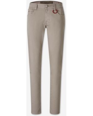 Tramarossa Jeans Rectos Corte Clásico De Talle Medio - Gris