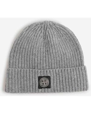 Stone Island Gorro Punto Lana - Gris