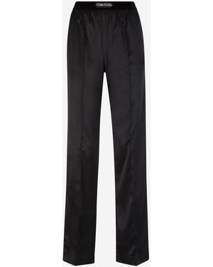 Tom Ford Silk Joggers - Black