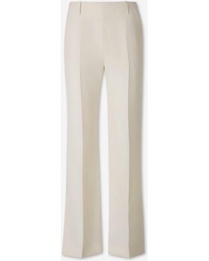KHAITE Straight Leg Trousers - White