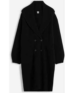 TOTEME Long Knit Cardigan - Black