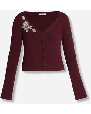 Erdem Feinstrick-Cardigan - Rot
