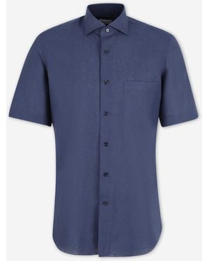 Santa Eulalia Short Sleeve Shirt - Blue