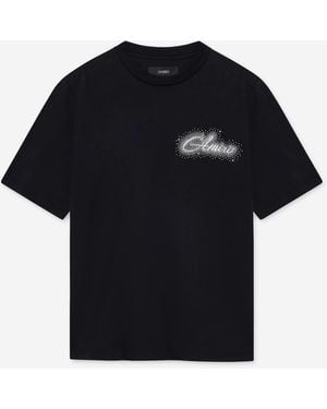 Amiri T-Shirt Crystal Script - Nero