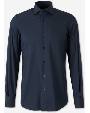 Santa Eulalia Plain Dress Shirt - Blue