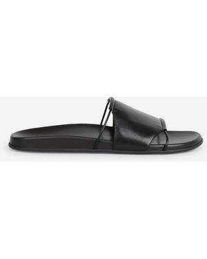 The Row Vivienne Slide Sandals - White