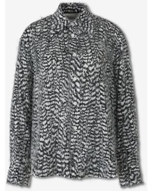 Bottega Veneta Feather Effect Shirt - Grey
