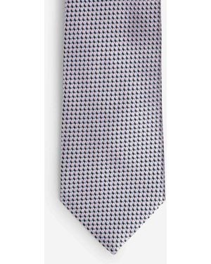 Brioni Textured Silk Tie - White