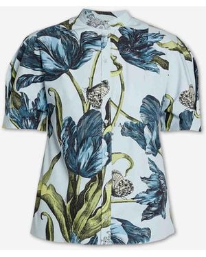 Erdem Blusa Motivo - Azul