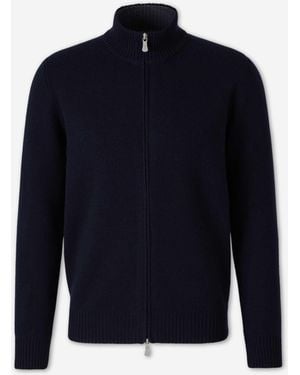 Santa Eulalia Strickjacke Mit Hohem Kragen - Blau