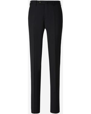 PT Torino Formal Wool Trousers - Black