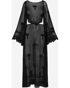Johanna Ortiz Maxikleid Aus Baumwolle - Schwarz