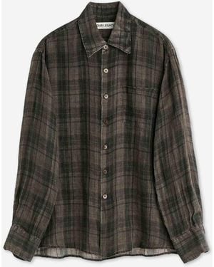 Our Legacy Above Plaid Shirt - Black