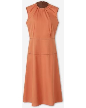 Marni Gathered Neck Dress - White