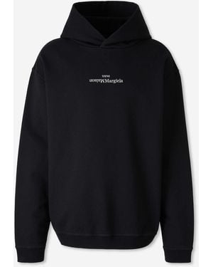 Maison Margiela Hooded Sweatshirt - Blue