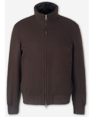 Montecore Jacket With Fur Collar - Brown
