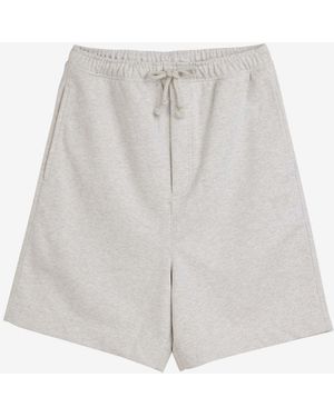Y-3 Y-3 Bermudashorts Aus French Terry - Weiß