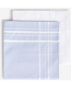 Simonnot Godard Silk Handkerchief Pack - White