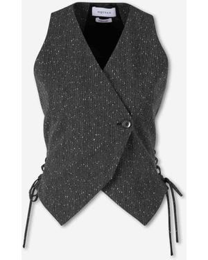 McQueen Chaleco Lana - Negro