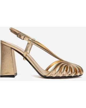 ALEVI Marta 090 Block Sandals - Natural