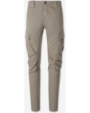 C.P. Company Straight Leg Trousers Cargo - Grey