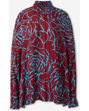 Dries Van Noten Flowy Blouse With Graphic Pattern - Red