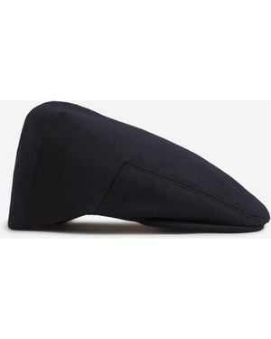 Lock & Hatters Plain Tweed Beret - Blue
