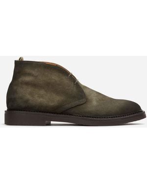 Officine Creative Chaussures À Lacets En Daim - Vert
