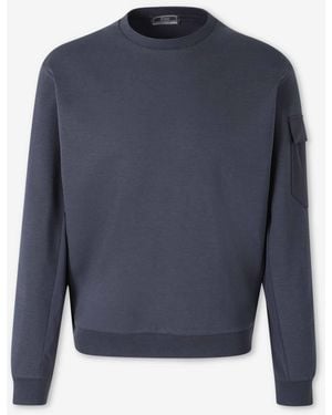 Herno Crew Neck Sweatshirt - Blue