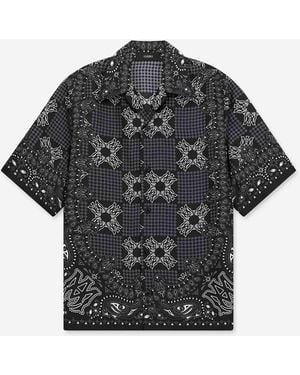 Amiri Ma Check Camp Shirt - Black